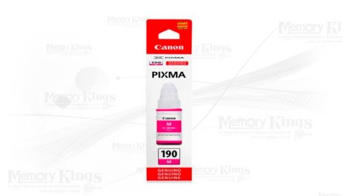 Botella de TINTA CANON GI-190 Magenta 70ml.