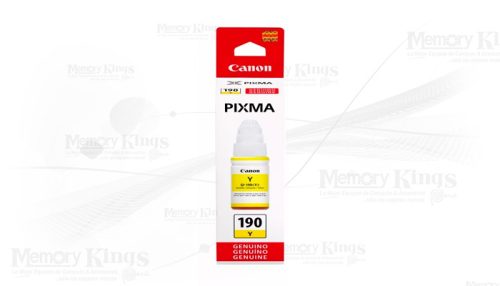Botella de TINTA CANON GI-190 Yellow 70ml.