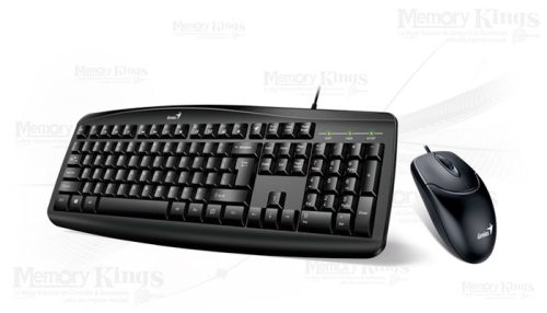 TECLADO+MOUSE GENIUS KM-200 USB MULTIMEDIA BLACK