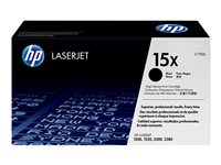HP 15X - Alto rendimiento - negro - original - LaserJet - cartucho de tóner (C7115X)