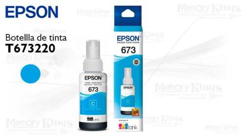 Botella de TINTA EPSON 673 Cyan 70ml