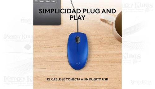 MOUSE LOGITECH M110 SILENT BLUE