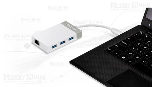 ADAPTADOR USB-C a RED GbE+ HUB TRENDNET