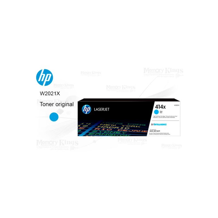 Cartucho de Toner HP 414X Cian Original 6000pag.
