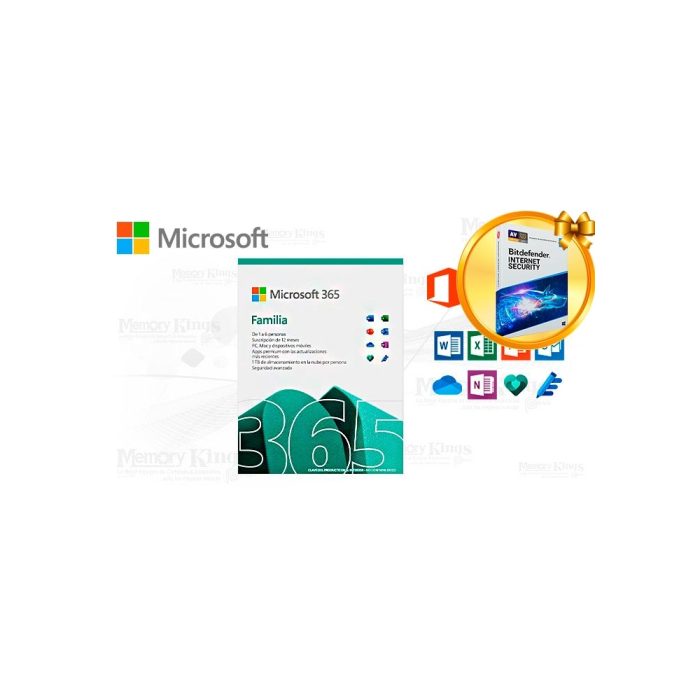 MICROSOFT Office 365 Familia 6 Usuarios *Blister