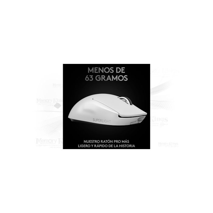 MOUSE Gaming LOGITECH G PRO X SUPERLIGHT HERO 25K WHITE Wireless