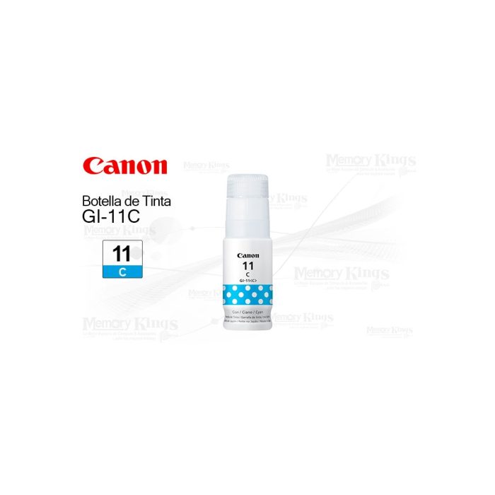 Botella de TINTA CANON GI-11 Cyan 70ml.