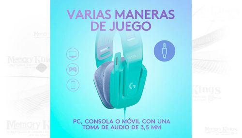 AURICULAR Gaming LOGITECH G335 MINT