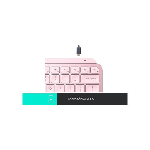 TECLADO LOGITECH MX KEYS MINI MULTI DEVICE PINK Bluetooth