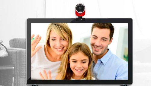 CAMARA WEBCAM GENIUS QCAM 6000 FHD 1080p RED