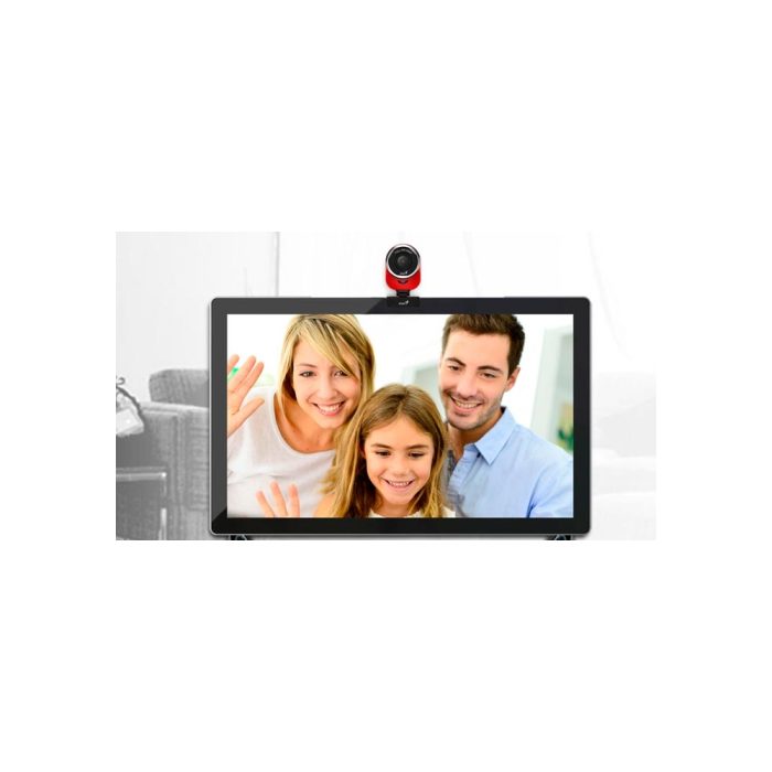 CAMARA WEBCAM GENIUS QCAM 6000 FHD 1080p RED