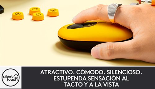 MOUSE BT LOGITECH POP BLACK YELLOW