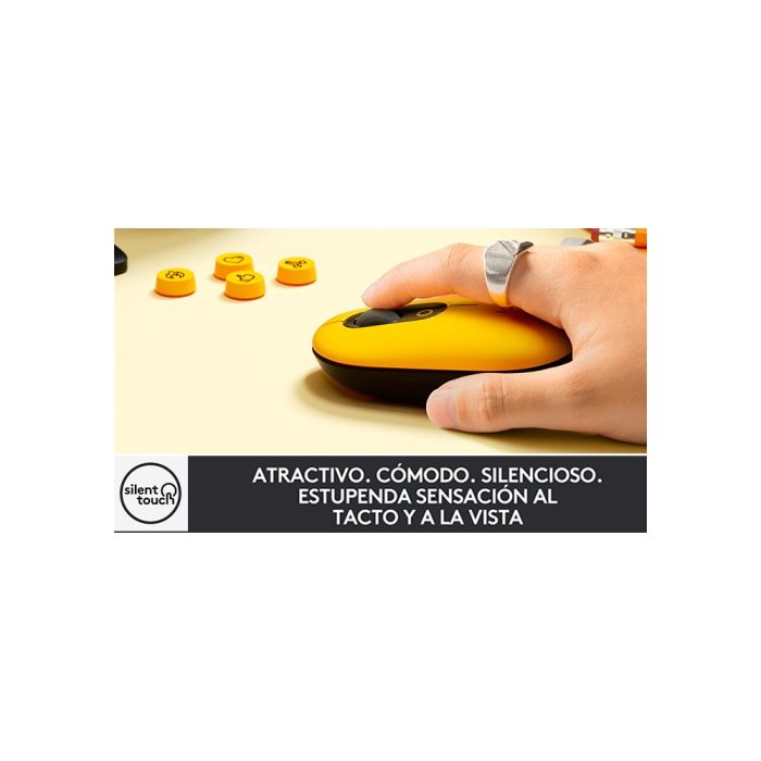 MOUSE BT LOGITECH POP BLACK YELLOW