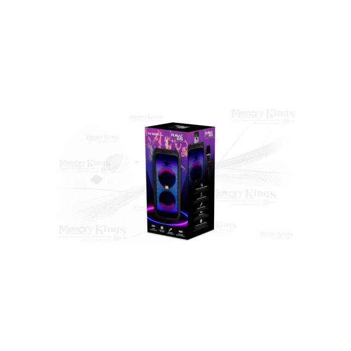 PARLANTE BT ARGOMTECH 4065BK (600w) FM|USB|SD