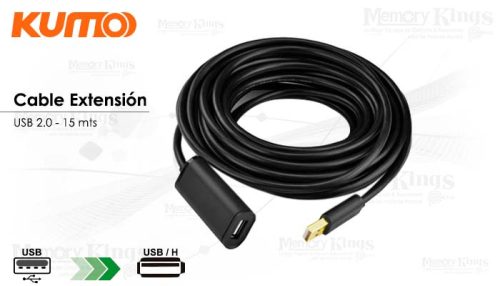 CABLE USB 2.0 Extension 15mt KUMO