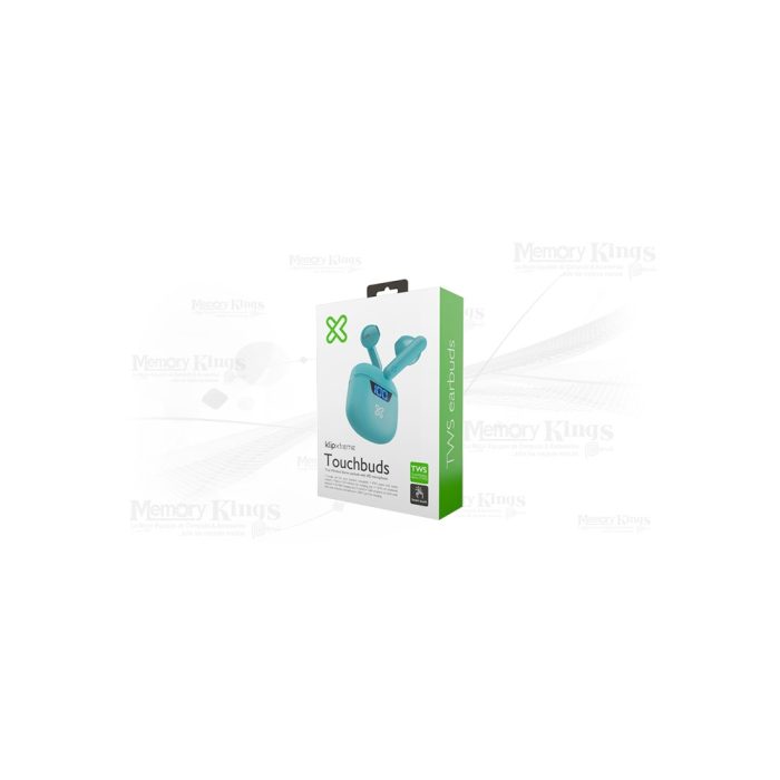 AURICULAR BT KLIP XTREME TouchBuds KTE-006 AQUA