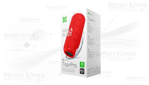 PARLANTE KLIP XTREME TitanPro KBS-300RD (16w) RED Bluetooth