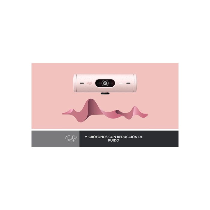 CAMARA WEBCAM LOGITECH BRIO 500 FHD USB-C PINK