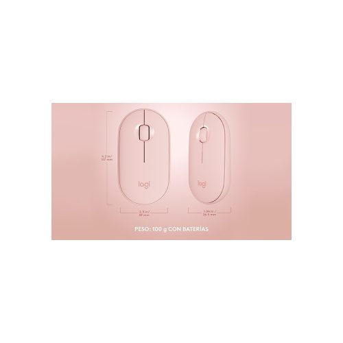 TECLADO+MOUSE LOGITECH MK470 SLIM PINK Wireless
