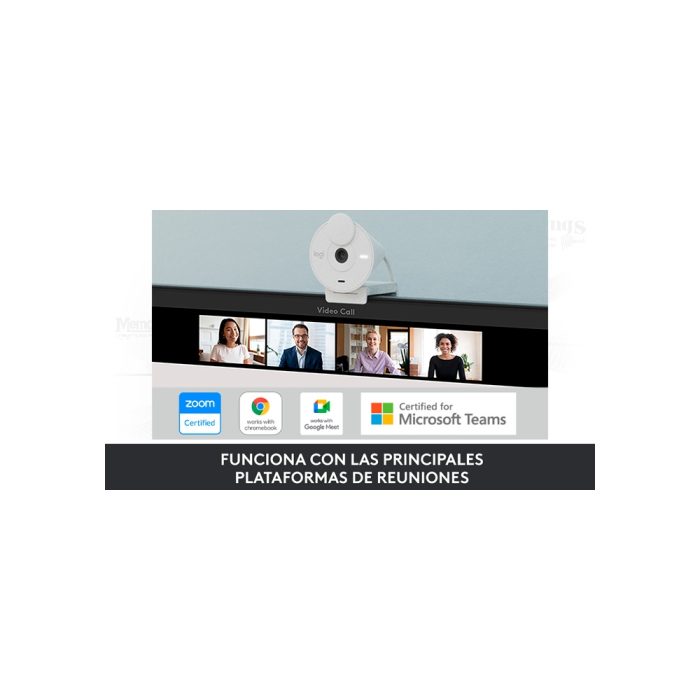 CAMARA WEBCAM LOGITECH BRIO 300 FHD USB-C WHITE