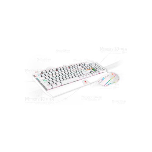 TECLADO+MOUSE Gaming ANTRYX GC-5100 MECANICO SW PURPLE RGB WHITE
