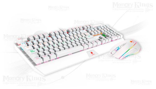 TECLADO+MOUSE Gaming ANTRYX GC-5100 MECANICO SW RED RGB WHITE