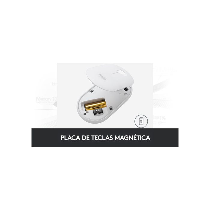 Mouse Logitech Pebble M350s Bluetooth Wireless Color Blanco - Conectividad y Estilo Compacto