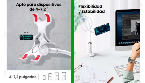STAND FLEXIBLE UGREEN LP113 P|SmartPhone 360 90CM