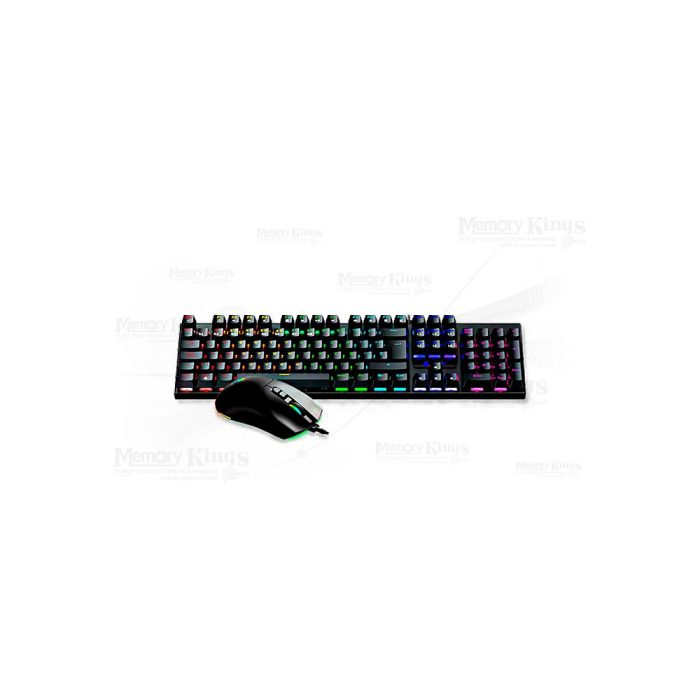 TECLADO+MOUSE Gaming ANTRYX GC-3100 MECANICO SW BLUE RGB BLACK