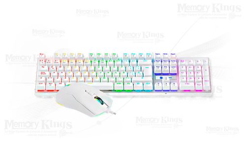 TECLADO+MOUSE Gaming ANTRYX GC-3100 MECANICO SW BLUE RGB WHITE