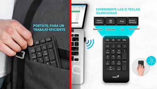 TECLADO NUMERICO GENIUS NUMPAD 1000 WIRELESS BLACK