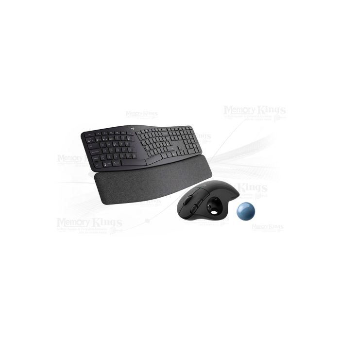 TECLADO+MOUSE LOGITECH ERGO K860 + MOUSE M575 BLUETOOTH WIRELESS BLACK