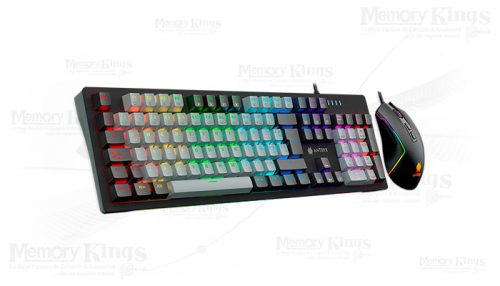 TECLADO+MOUSE Gaming ANTRYX GC-5600 MECANICO SWITH RED ARGB
