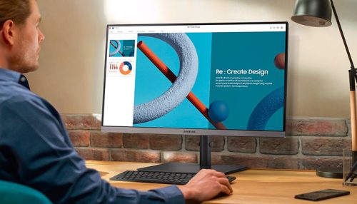 MONITOR 24 SAMSUNG Essential S4 C432 iPS FHD 100HZ, PIVOTE
