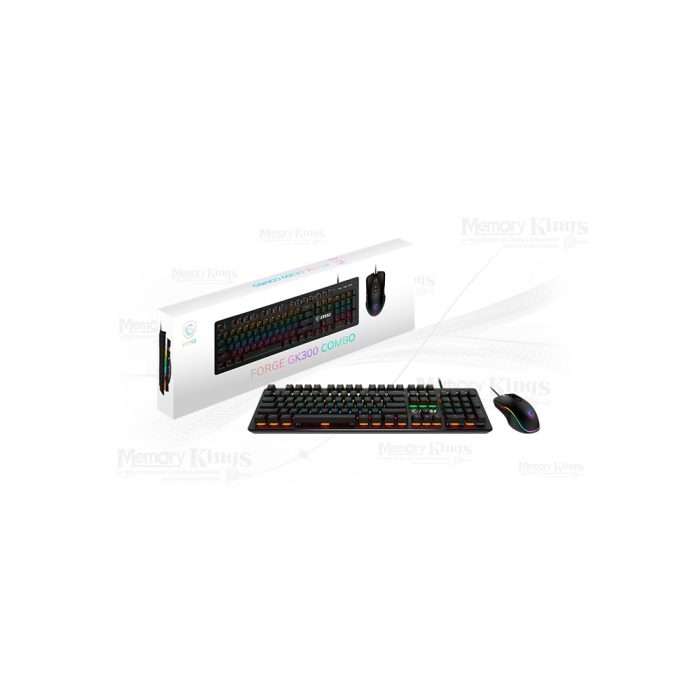 TECLADO+MOUSE Gaming MSI FORGE GK300 SW BLUE