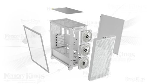 CASE Mid Tower CORSAIR 3000D RGB AIRFLOW WHITE
