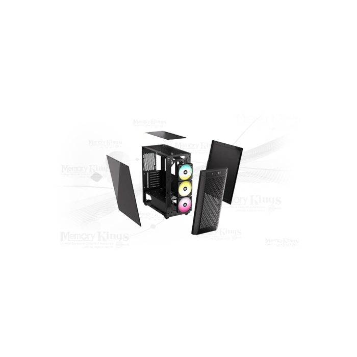 CASE Mid Tower CORSAIR 480T RGB AIRFLOW BLACK