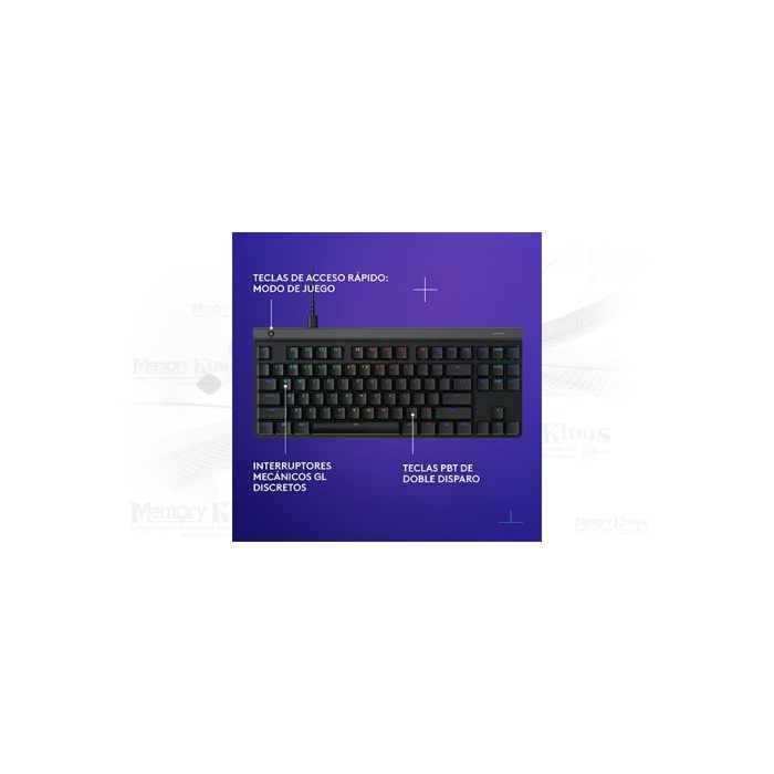 TECLADO Gaming LOGITECH G515 LIGHTSPEED TKL USB BLACK