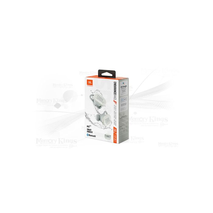 AURICULAR JBL ENDURANCE RACE TWS BLUETOOTH WHITE