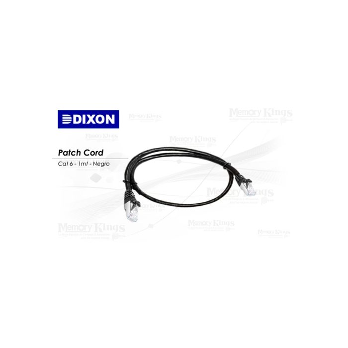 CABLE RED PATCH CORD DIXON 1mt cat-6 Negro