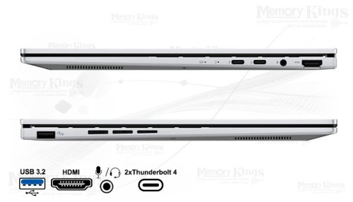 LAPTOP Core Ultra 9 185H ASUS Zenbook 14 OLED UX3405MA-PZ723W 16|1TB|14" Grafica Intel Arc, WIN-11