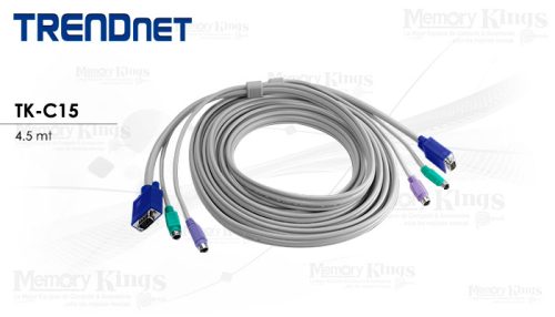 CABLE KVM PS2 4.5mt. TRENDNET TK-C15