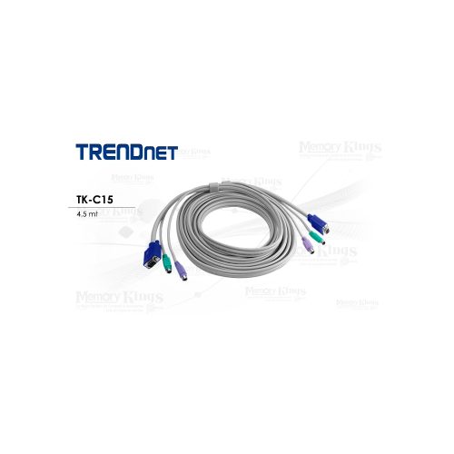 CABLE KVM PS2 4.5mt. TRENDNET TK-C15