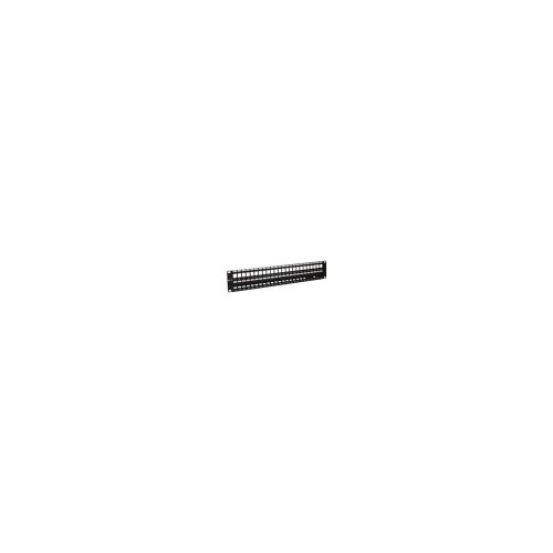Nexxt - Tablero de conexiones - instalable en bastidor - negro, RAL 9005 - 2U - 19" - 48 puertos