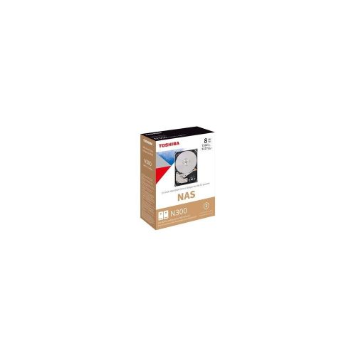 Disco Duro Toshiba N300 HDWG780XZSTA - 3.5" Interno - 8TB - SATA (SATA/600) - Grabación magnética convencional (CMR) Method - NAS, Storage Server, Servidor Dispositivo compatible - 7200rpm - 180TB TBW - 281MB/s Tasa de transferencia de lectura máxima - 512e Format - Al por menor