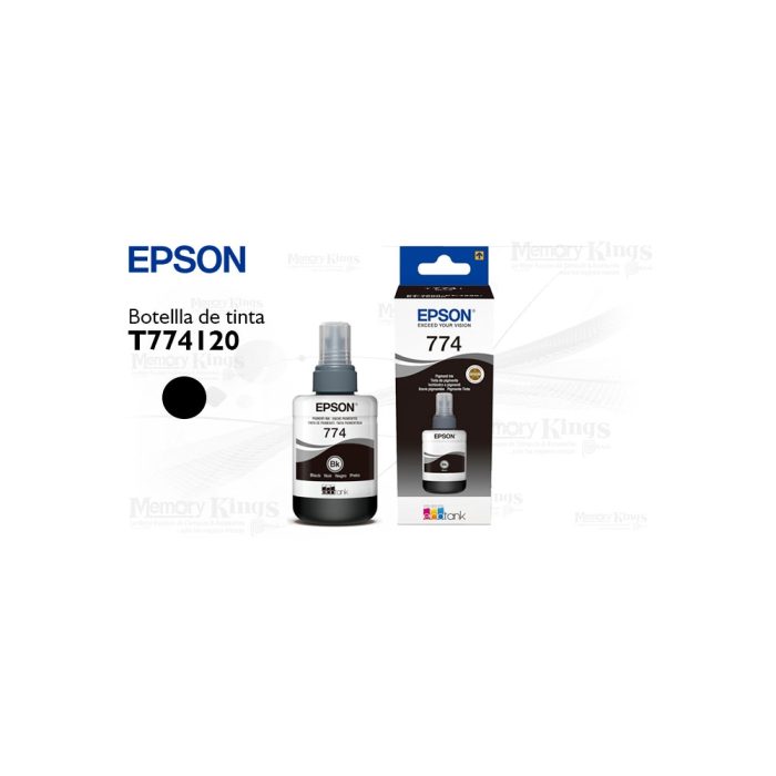 Botella de TINTA EPSON 774 Black 140ml