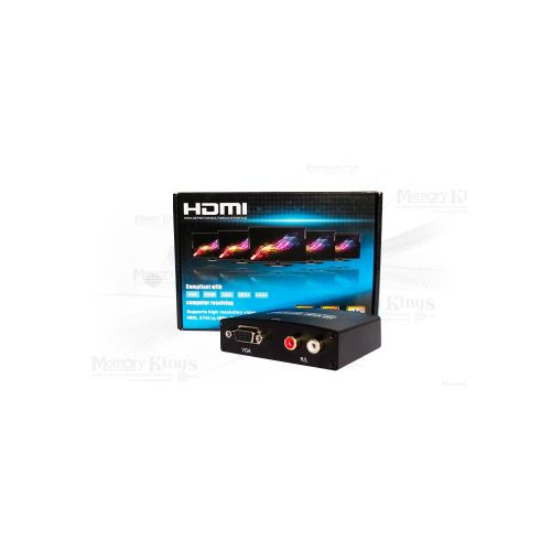 ADAPTADOR VGA+Audio a HDMI DELCOM Metal c|Corrient