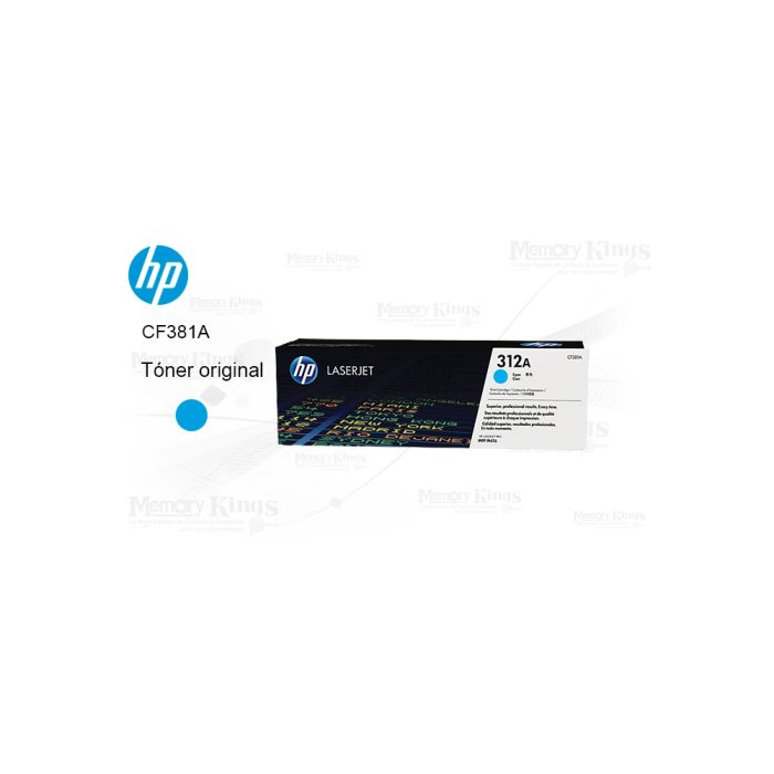 Cartucho de Toner HP 312A Cian Original 2700pag.
