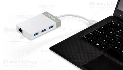 ADAPTADOR USB 3.0 a RED GbE TRENDNET TU3-ETGH3+HUB
