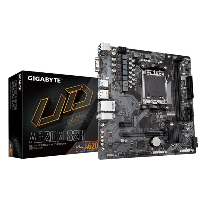 Placa base Gigabyte A620M S2H Micro ATX para AMD, rendimiento robusto y conectividad avanzada
